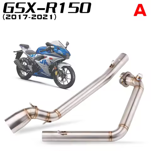 For GSX-R150 GSX-R125 GSX150R GSXR150 GSX125R Motorcycle Full System Middle Link Connecting Pipe 51M