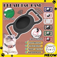 MEOW Airtag Case Pet Airtags Cover Pet Airtag Rubber Case AirTag Silicone Protective Keychain Bracel