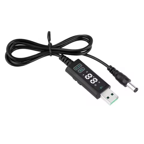 USB/Type-C To DC Converter Cable 12V 20V Adjustable Voltage with Memory Function For Optical Modem R