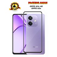 LAYAR Tempered Glass OPPO A3x OPPO A3x 4G Full Cover/ Full/ Anti-ScratchScreen Protector SCREEN PROT