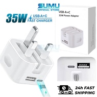 35W PD Power Adapter USB Type C Fast Charger QC 3.0 Quick Charging Type-C Data Cable For 17/16/15/14