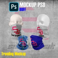 🔥Buff Trending Mockup🔥Editable Realistic Buff Mockup Front & Back View | Psd Mockup | Mockup Buff Su
