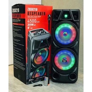HIGH QUALITY ZQS 8210 BTS SPEAKER 4500mAh  8” x 2  MODEL ZQS 8210