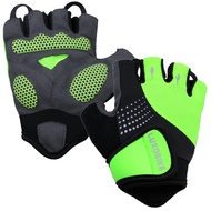 LuxoBike Cycling Gloves Mountain Bike for Men – Shock Absorbing SBR Gel Padded – Anti Slip Palm – Ul
