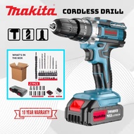 Makita Drill Cordless Smart Led Electric Impact Hammer Drill Portable High Powerful Screwdriver Drill