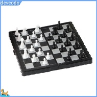 deveodo Portable Chess Board Magnetic Chess Set Portable Magnetic Travel Chess Set Mini 5-inch Foldi