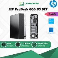 PC i3/i5/i7 HP ProDesk 600 G3 SFF Intel Core (7th Gen) / 8GB RAM / 240GB SSD / Win 11 Pro (Refurbish