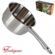 [Last Stock Aready] 100% Original Fontignac Stainless Saucepan - 16cm/芳庭 - 法国高端品牌 不锈钢锅（16cm深平底锅）With