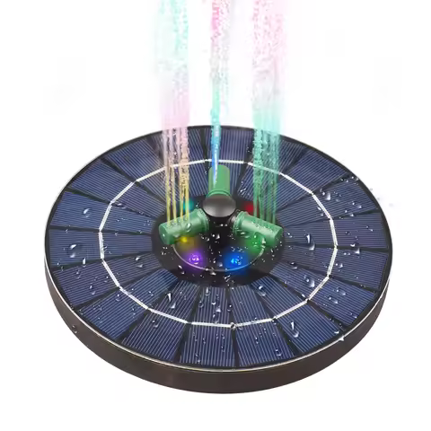 1.4/2.5/3.5/4/6W Solar Fountain Rotatable Nozzle Solar-powered Floating Solar Pump Pool Pond Swimmin