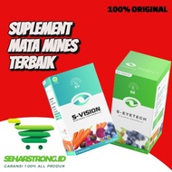 (SMART VISION) S-EYETECH &amp; S-VISION Suplemen Obat Mata Minus/Silinder