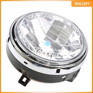 [tenlzsp9] Motorcycle Chrome Halogen Front Headlight Lamp for CB400/ CB1300
