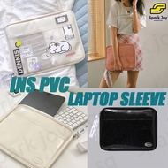 【SG】INS PVC Laptop Sleeve Waterproof 11 13 14 Inch Tablet Case For Pad Mbook ASUS Air Samsung Tab