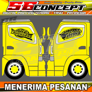 [TERMURAH] Stiker Blok Kaca Samping Truk Canter Stiker Kaca Samping Truk