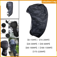 [SzluzhenfcMY] Outboard Motor Cover Oxford Cloth Boat Motor Cover with Adjustable Strap Engine Hood 