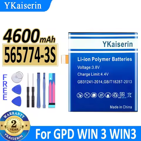 Durable 4600mAh Laptop Battery for GPD WIN 3 WIN3, 565774-3S