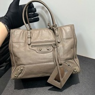 Balenciaga  灰色機車包 手提包