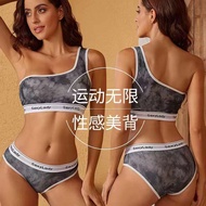 Oppa Style Shop 605 Bra + Swim Panties Set Women's Sports Bikini/ Women Swimsuit One Shoulders/