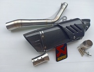 ชุดท่อสลิปออน GPX DEMON Gr200R แสตนเลส 304 สวม 2 นิ้ว(51 มิล)+R1เคฟล่า(แถมแคท)