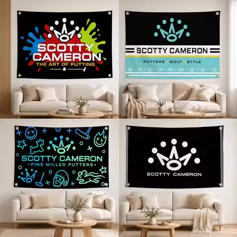 Brand Scotty Cameron Flags Home Yard & Garden Decor Banner - Indoor Outdoor Wall Hanging Flag