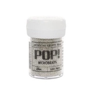 American Crafts - Silver Microbeads, 1oz jar