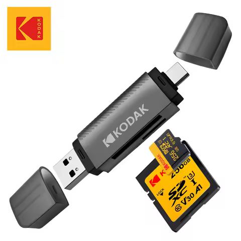 Kodak 4 in 1 Card Reader USB3.0 & Type C Universal Card Adapter Multifunctional adapter for SD Card 