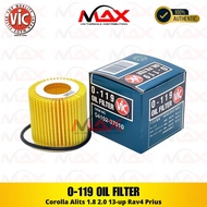 O-119 Vic Oil Filter Element Type Corolla Alits 1.8 2.0 13-up Rav4 Prius
