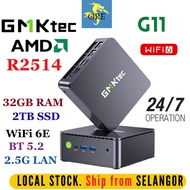 GMKtec G11 AMD Ryzen R2514 Windows Mini PC 32GB DDR4 RAM 2TB SSD Computer Gaming PC Gaming Desktop