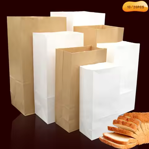 Fine kraft paper bag gift bag wedding candy recyclable takeaway bag baking bag environmentally frien