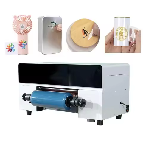 Portable PVC Laser Printer Label Maker Machine Mini A3 A4 DTF Printer UV Ink Multicolor 300mm Print 