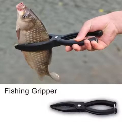 Plastic Fishing Lip Grip Non Slip Fish Gripper Plier Portable Outdoor Fish Controller Clamp For Lure