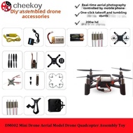 CHEEKOY DM002 Drone Aerial Model, Plastic Multistyles Drone Quadcopter Assembly Toy, High Quality Ai