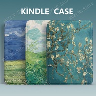 For KOBO Libra Color 7.0'' N428 Libra2 N418 Cartoon Printed Leather Cover Auto Wake Sleep For Clara 