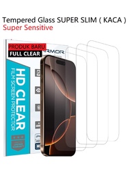 TG - FULL CLEAR / Glass SLIM FIT / Tempered IPHONE 16 16+ 16E 16PRO 16PROMAX 15 Pro 14 13 Mini 12 Pr