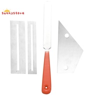 Stainless Steel Guitar Fret File+Fret Rocker Level+Fingerboard Protector Guitar Luthier Tool