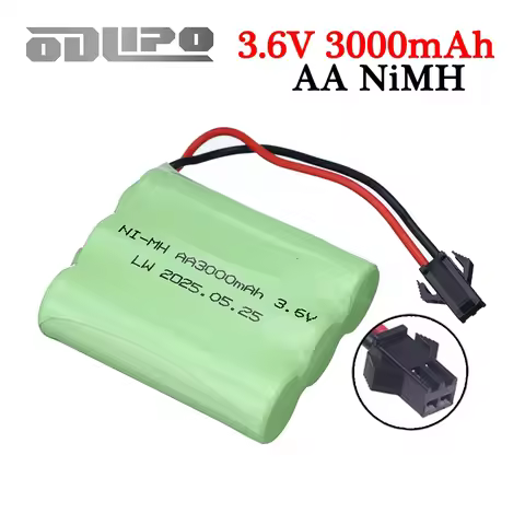 3.6V 3000mah NiMH AA Battery with SM Plug For Rc toys Cars Tanks Robots Boats Guns 3.6v Rechargeable