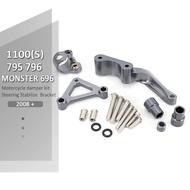 New Motorcycle Steering Dampers Stabilizer Bracket Mount Kit Support For Ducati Monster 696 Monster6