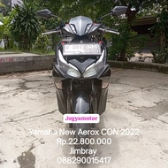 Yamaha New Aerox CON Th 2022 Hitam Motor Bekas Berkualitas