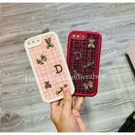 Phone case for iphone 7plus 8plus with D charm