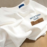 Overseas Orders Pick up Leaks~Cut Labels Back Men Women Same Style Round Neck 100% Solid Color Thin 