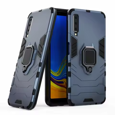 Cover For Samsung Galaxy A7 2018 A750 Case 6.0 inch Shockproof Combo Ring Holder Case For Samsung A 