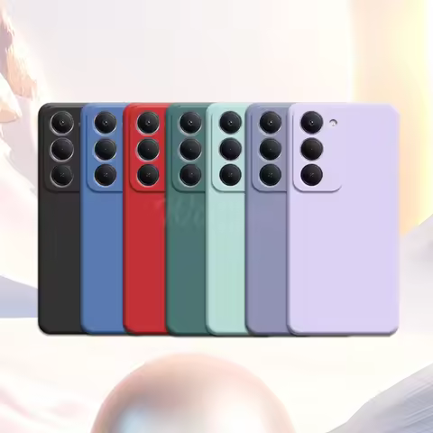 For Xiaomi Redmi 15 Case Liquid Silicone Plain Rubber TPU Funda Cover Redmi 15 Case Phone Protector 