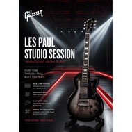 No stock need to pre order GIBSON LES PAUL STUDIO SESSION ELECTRIC GUITAR - TRANSLUCENT EBONY BURST