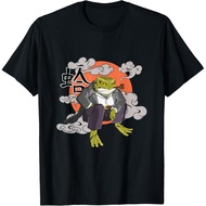 Men's cotton T-shirt cute Japanese frog in Yakuza gangster costume T-Shirt High quality cotton short