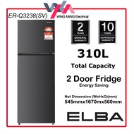 [ Save 4.0 ] Elba 2-Door Refrigerator 185L/250L/310L | Peti Ais Sejuk | Energy Saving Fridge | Peti 