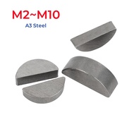 GB1099 M2 M2.5 M3 M4 M5 M6 M8 M10 A3 Steel Half Round Crescent C-Shaped Pin Key Flat Semi-Circular H