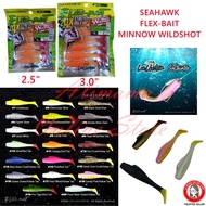SEAHAWK FLEX-BAIT 20X STRETCH WILDSHOT MINNOW 2.5” / 3.0” SOFT BAIT SP PLASTIC KILLER SIAKAP FISHING