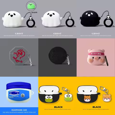 For Bose Ultra Open Earbuds Case Cartoon Silicone Soft Shell 2024 Bose Ultra Open With Keychain Sili