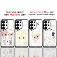 SQles Angel Girl Casetify Samsung Acrylic Magnetic Phone Case Suitable for Samsung Galaxy S26 Ultra 