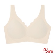 Bme เสื้อชั้นในไร้โครง Level 2 ฟองกลาง รุ่น ME1A2B  สีครีม สีเขียว (Free size A70-C80)