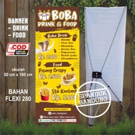 BANNER FOOD & DRINK | BANNER MINUMAN | BANNER BOBA